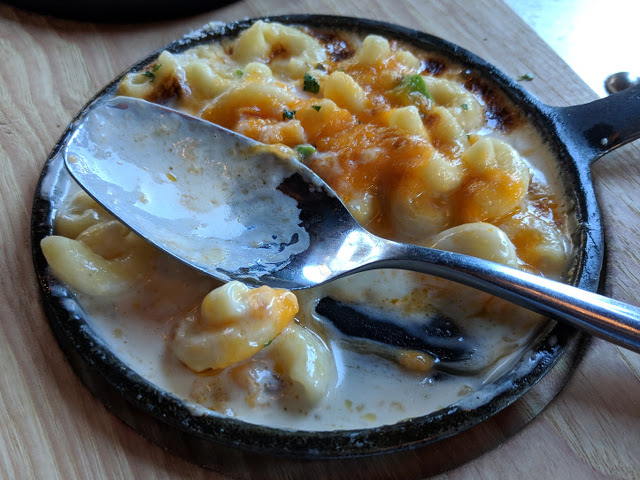 Portion size at Flights are around 1 noodle deep. Also, a spoon, for scale.